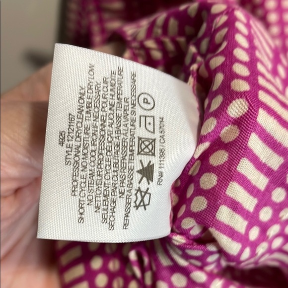 Tory Burch Pink Fitted Blouse tunic 100% cotton - Picture 8 of 9